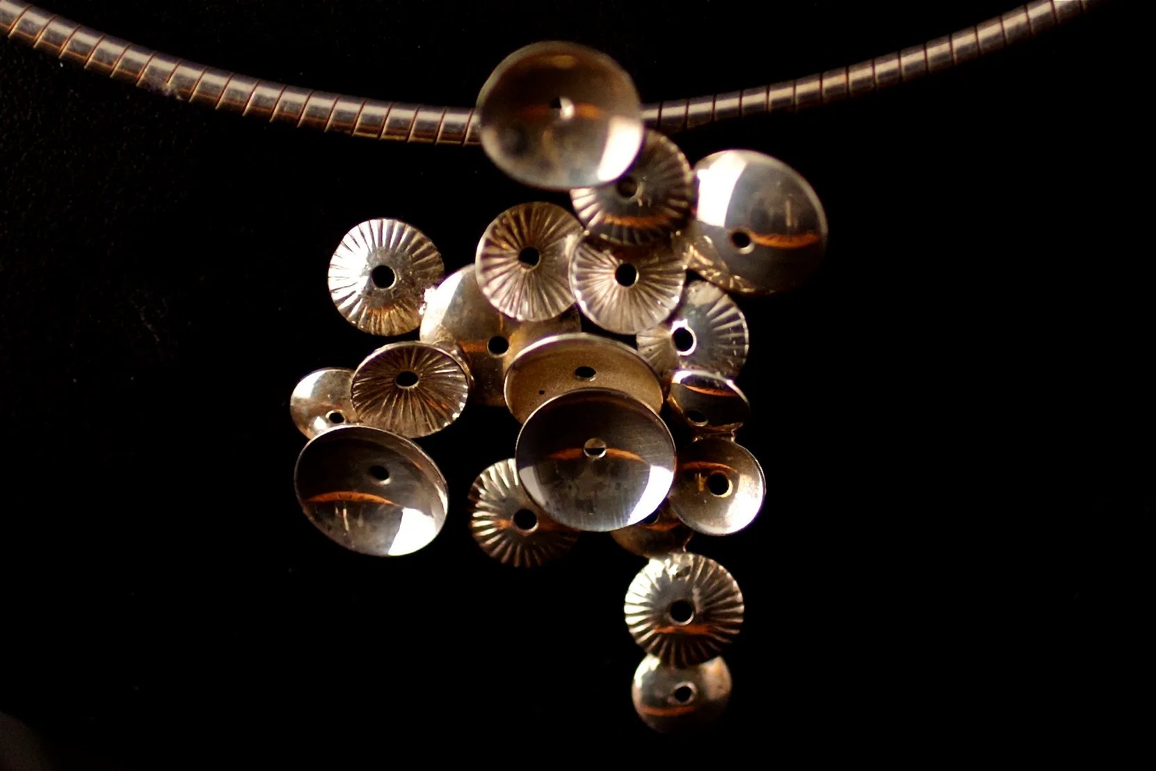 Zilveren druppelhanger