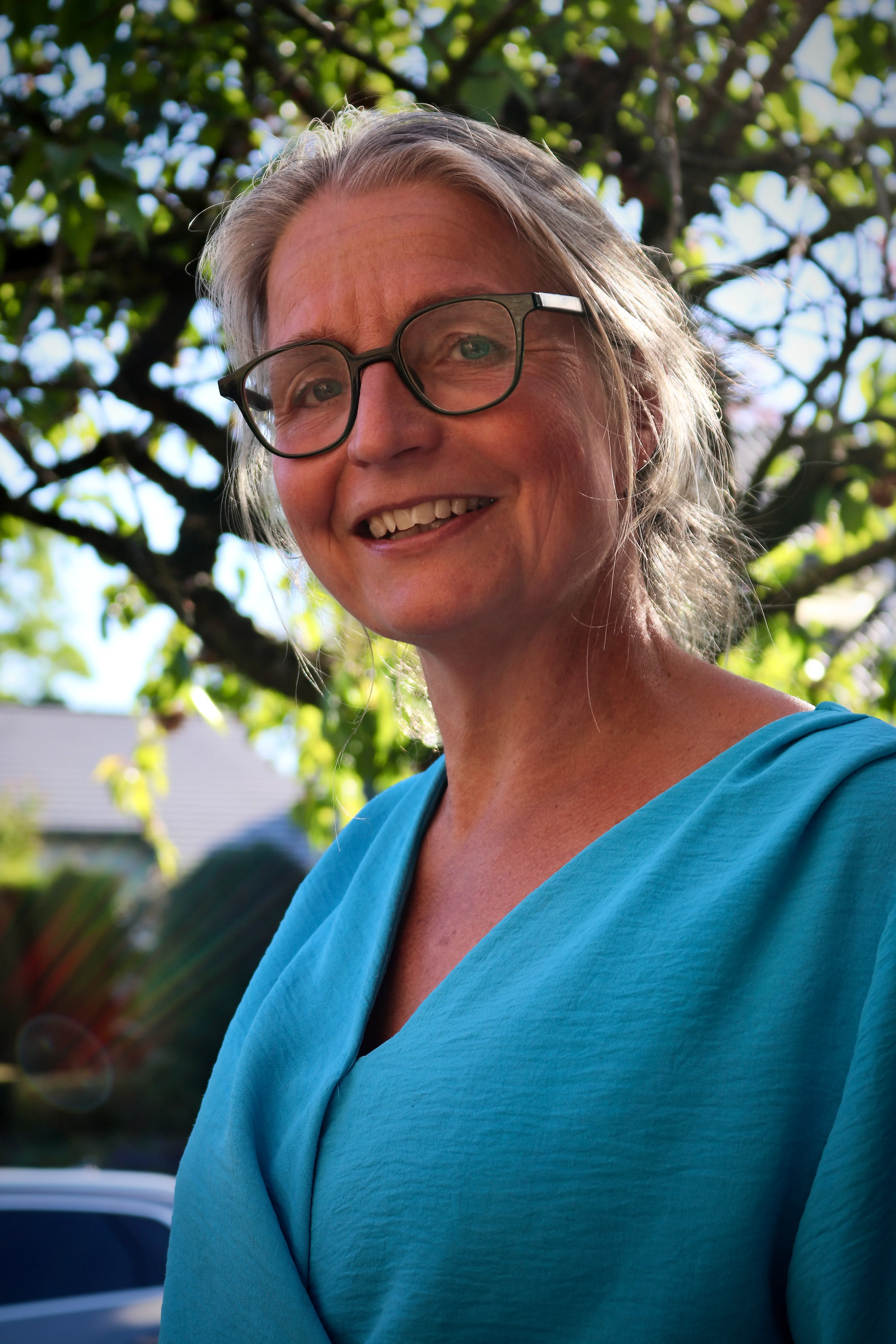 Hellen Muller in haar atelier in Wierden